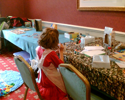 Plenty of entertainment is provided at a wedding crèche